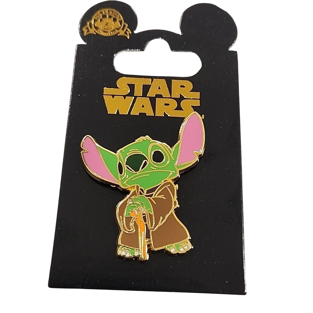 Disney Pin Stitch as Yoda‎ Jedi Master Star Wars DLP Disneyland Paris 00020